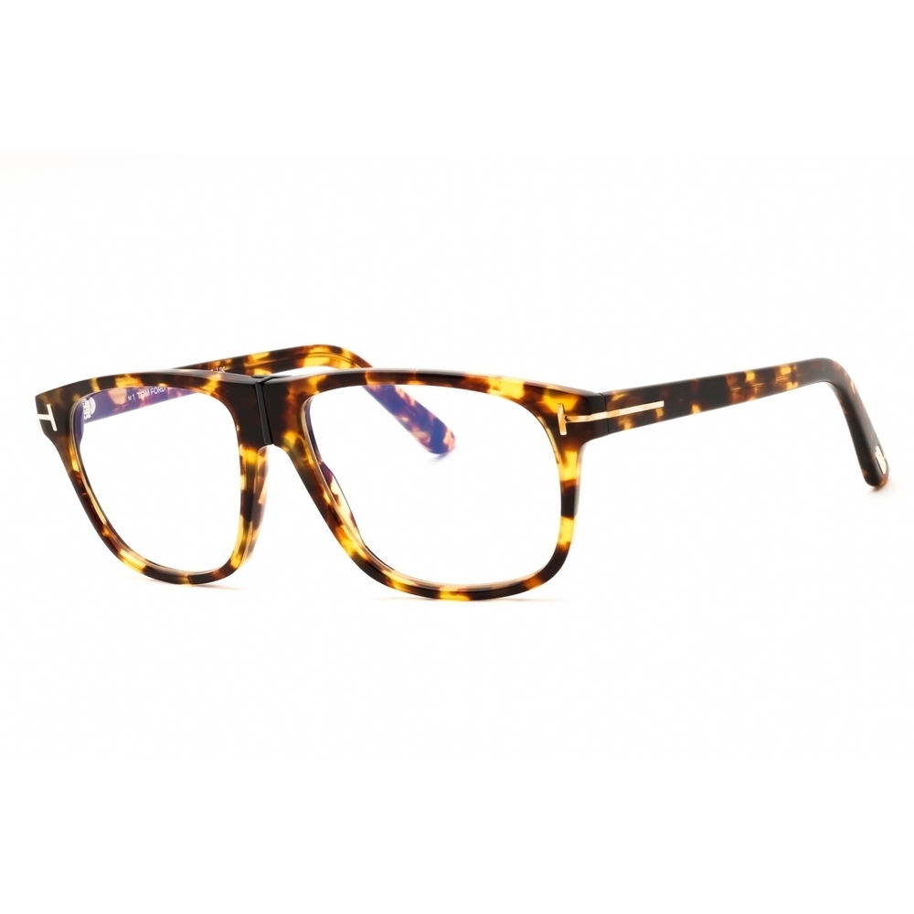 NWT Tom Ford FT5978-B Blonde Havana Rectangle 56mm Eyeglasses